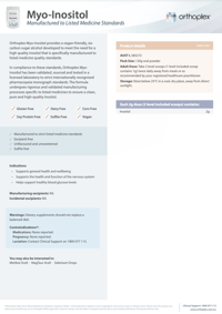 Myo Inositol Factsheet