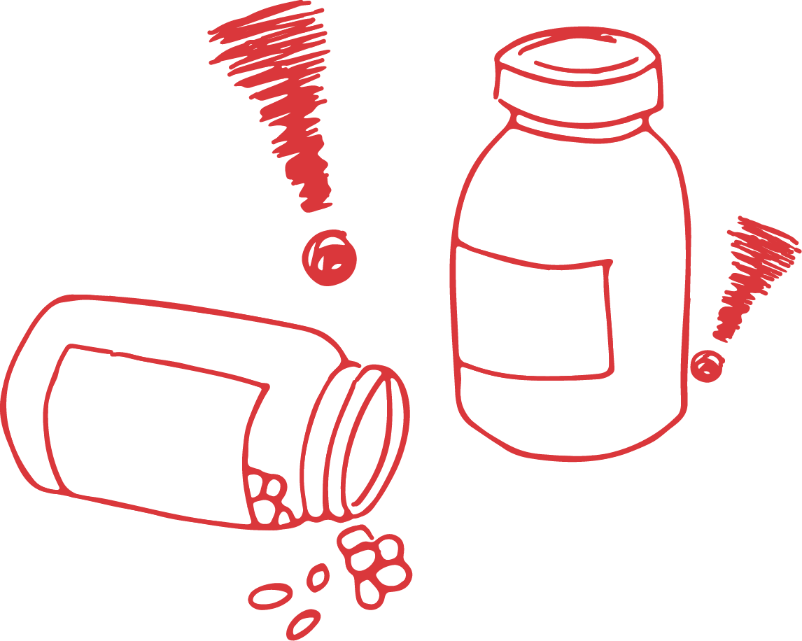 Pan Pharma Crisis empty bottles illustration